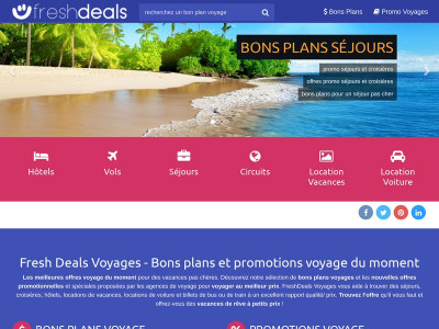 FreshDeals - bons plans et promotions voyages